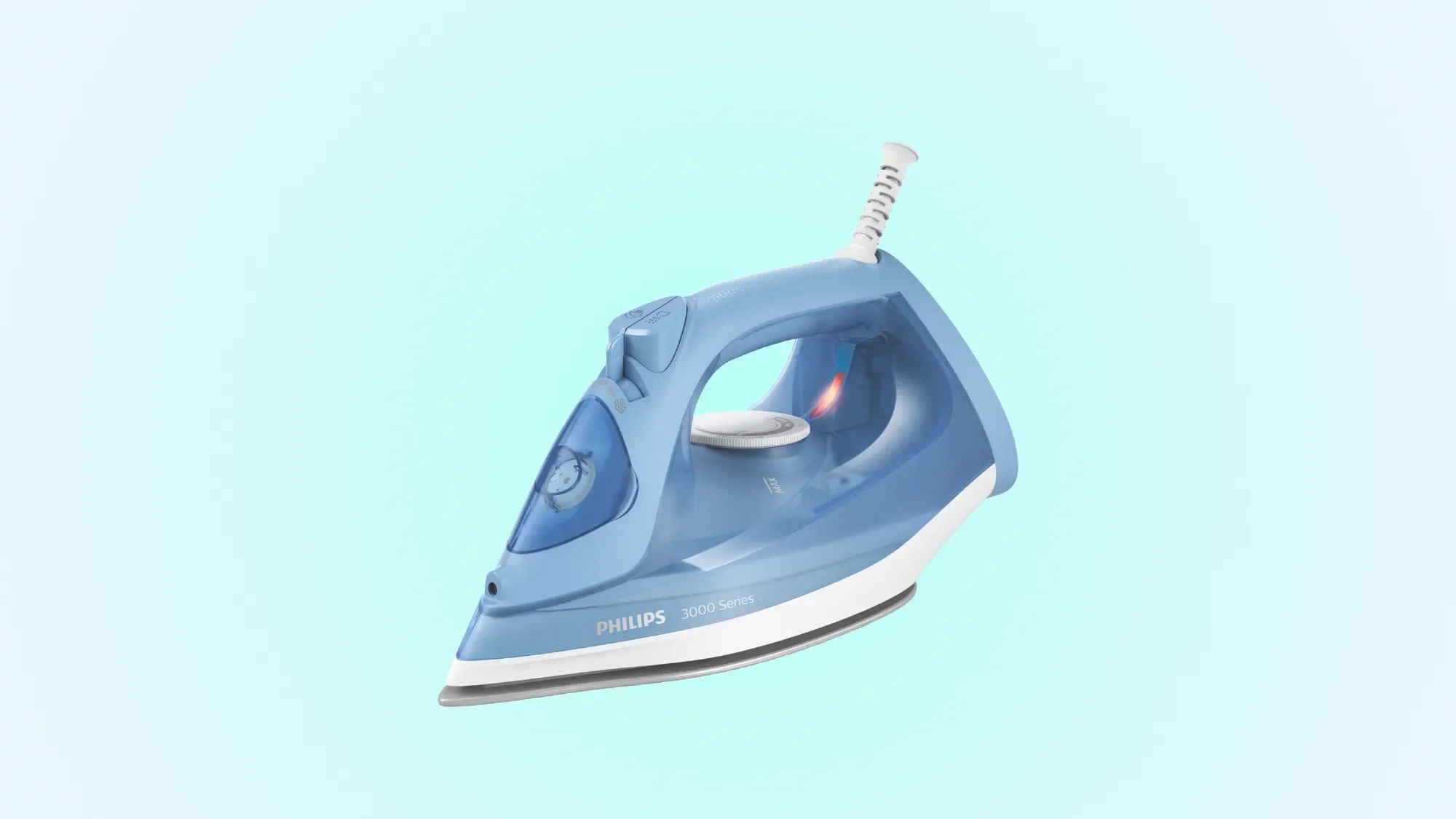 Philips 3000 series iron on a gradient background