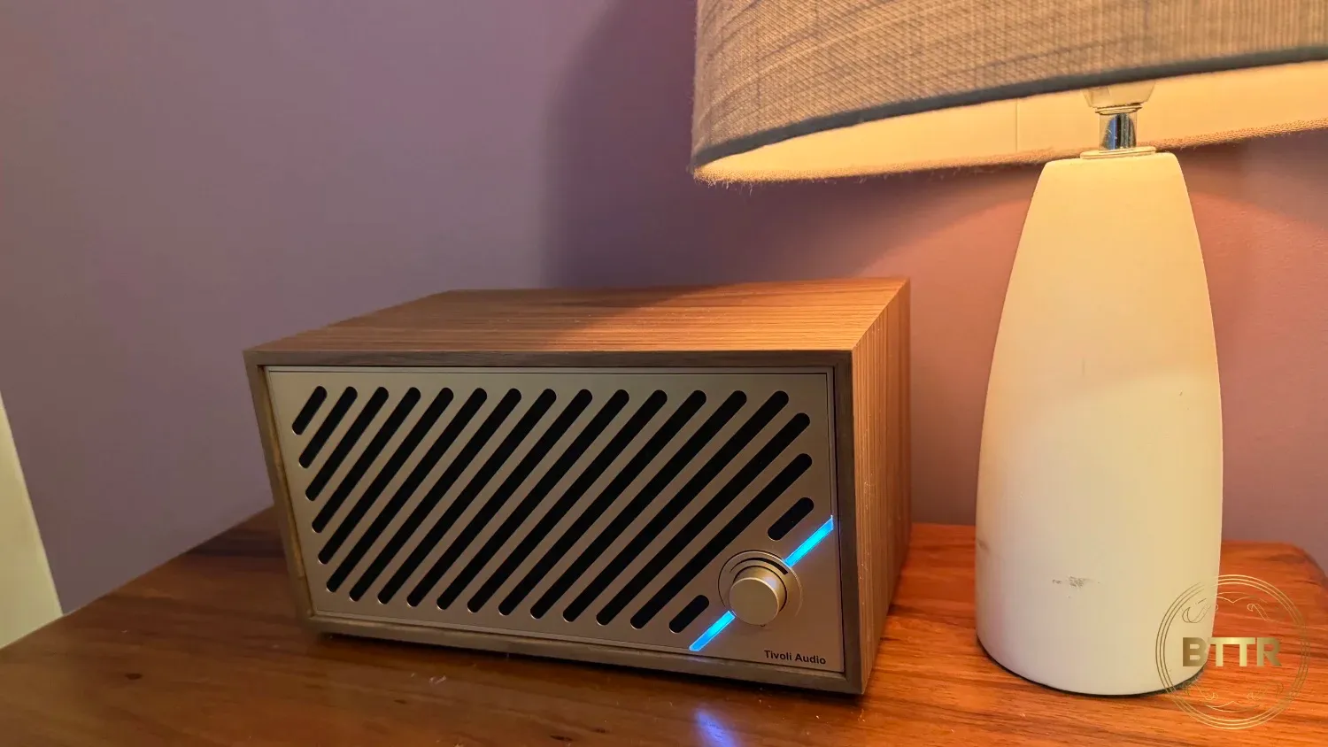 The Model 2 Digital under a lamp