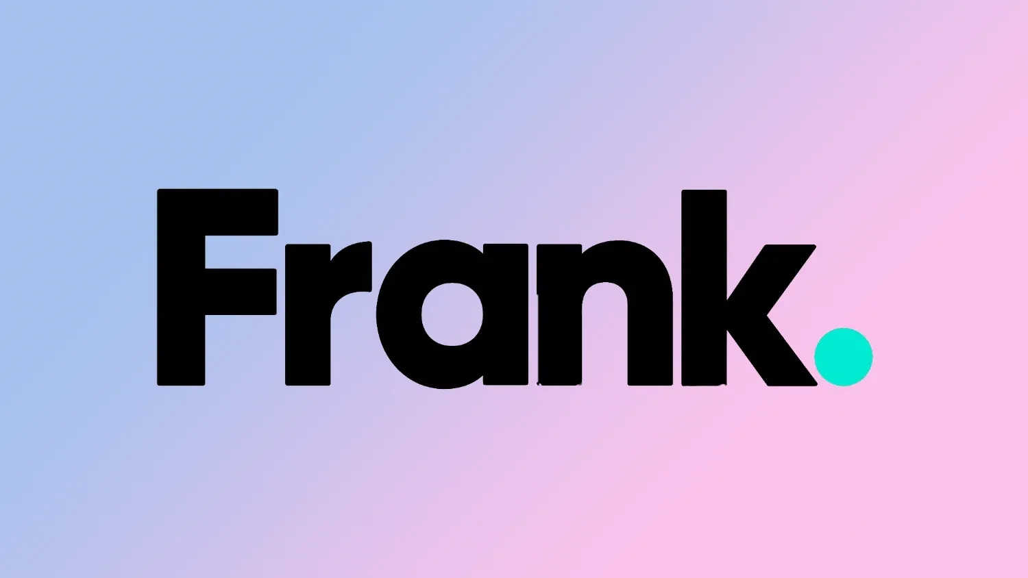 Frank Logo on a gradient background