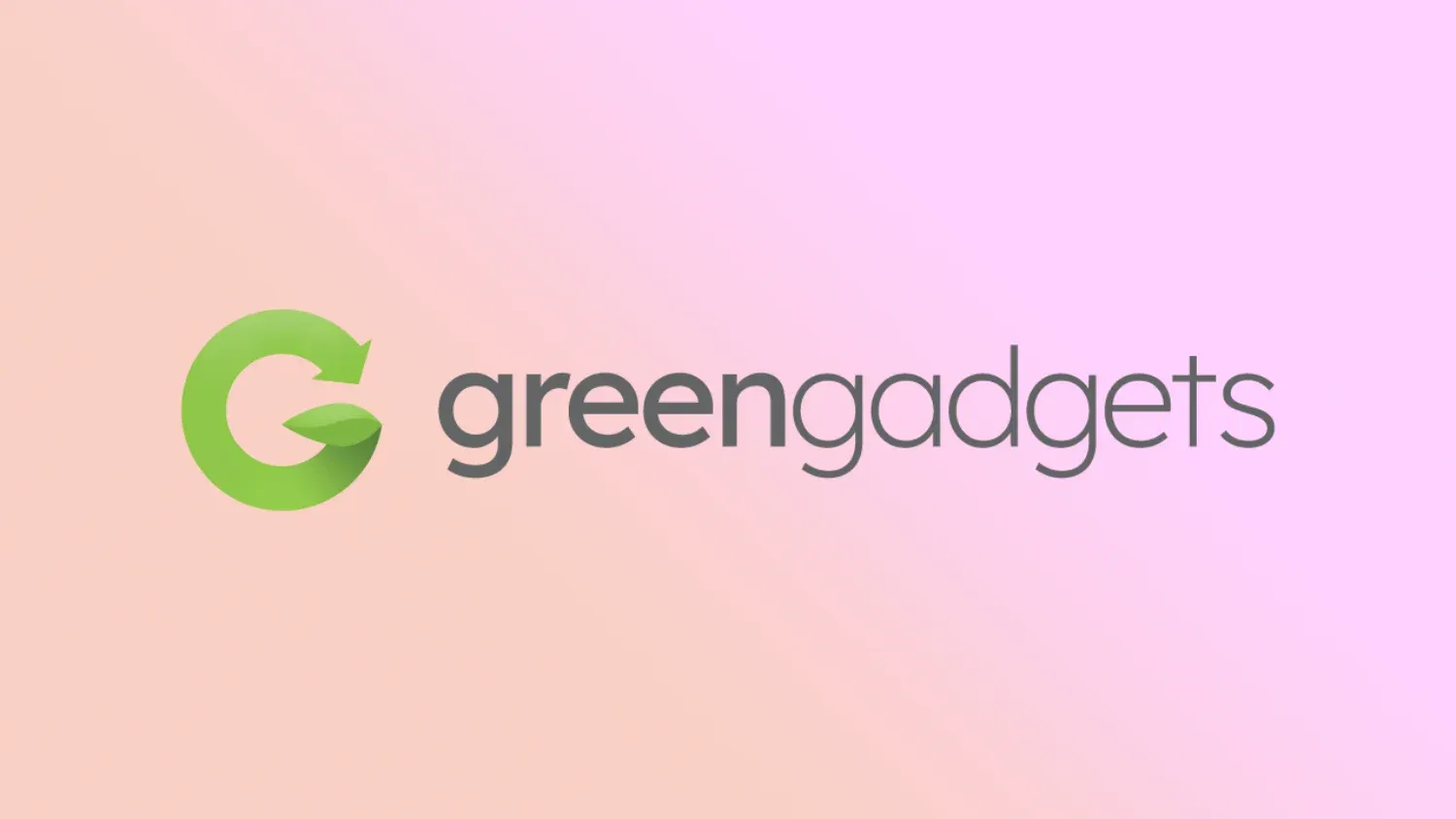 Green Gadgets logo on gradient background