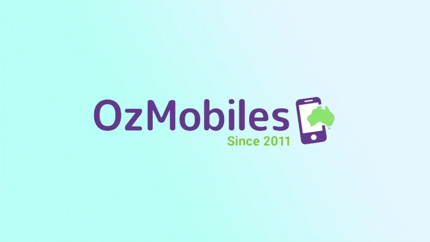 OzMobiles logo on a gradient background