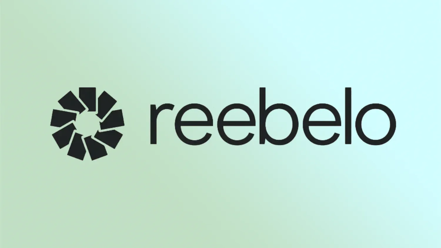 Reebelo logo on gradient background
