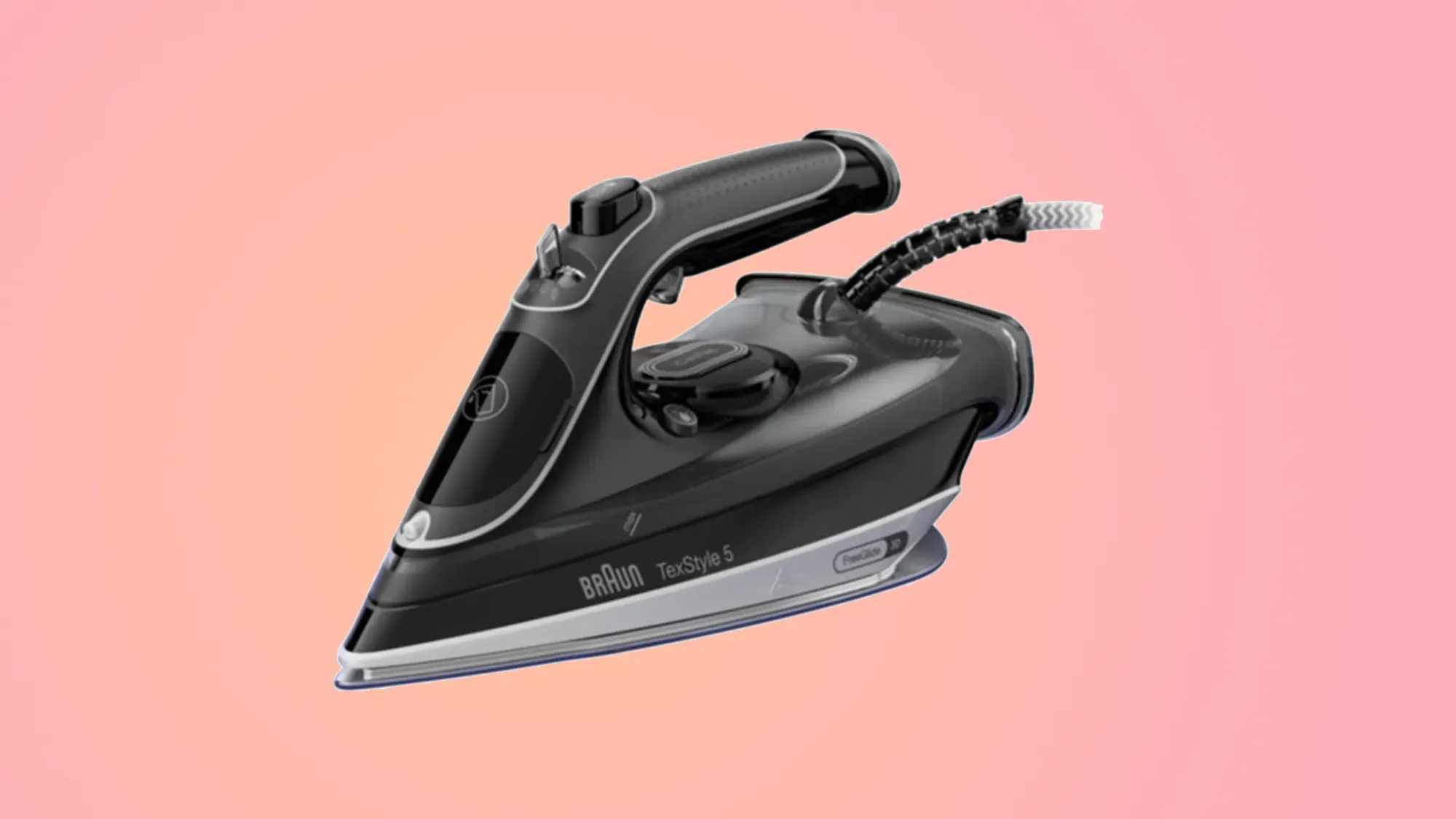 Braun Texstyle 5 on a gradient background