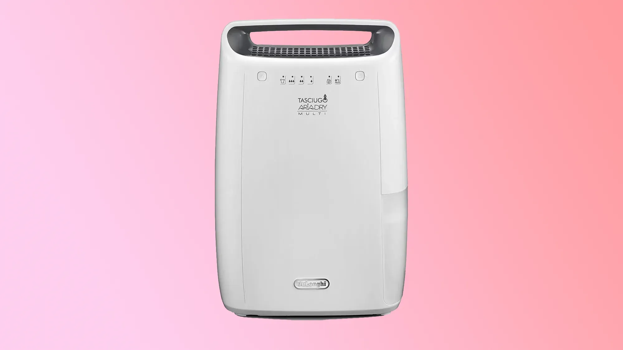De'Longhi Tasciugo AriaDry Multi Dehumidifier DEX214F on a gradient background
