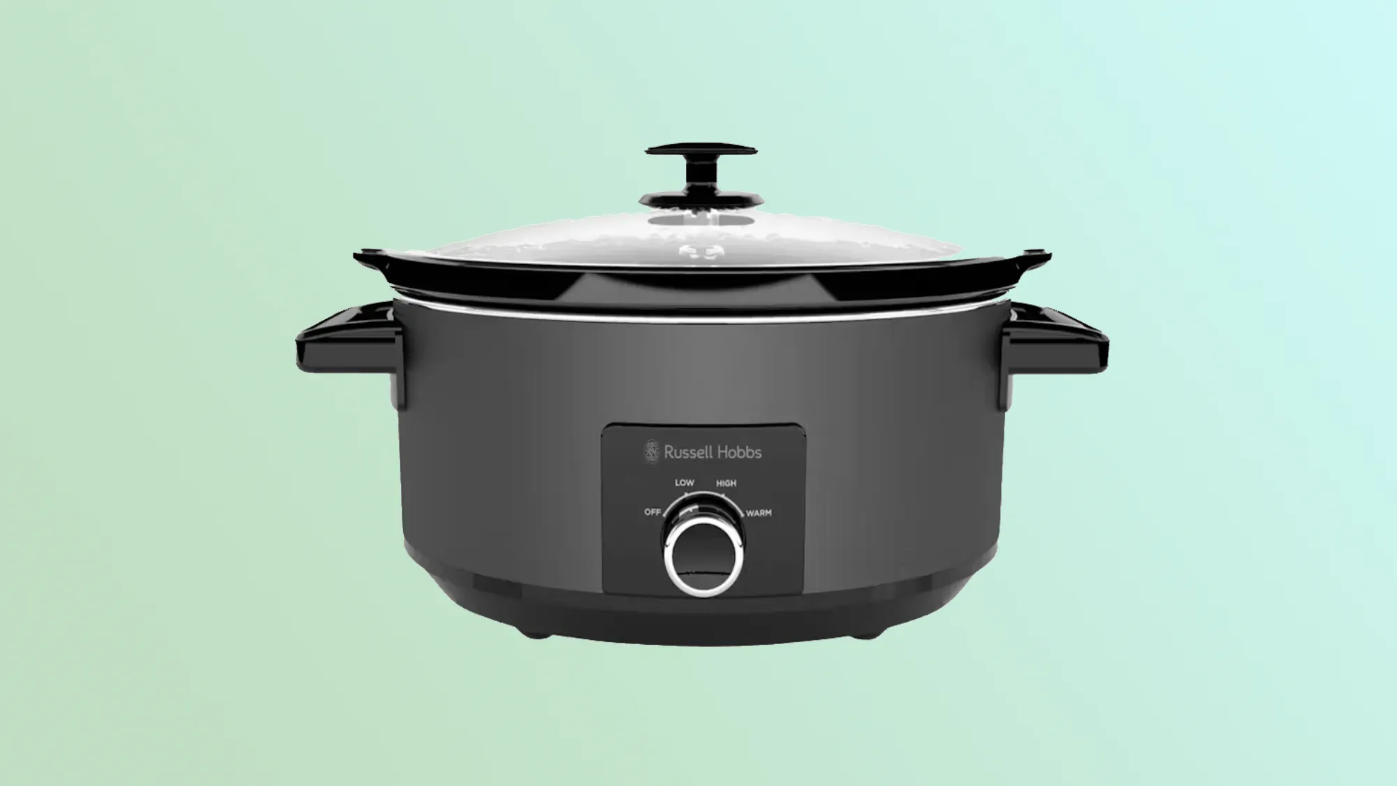 Russell Hobbs 7L Cooker on a gradient background
