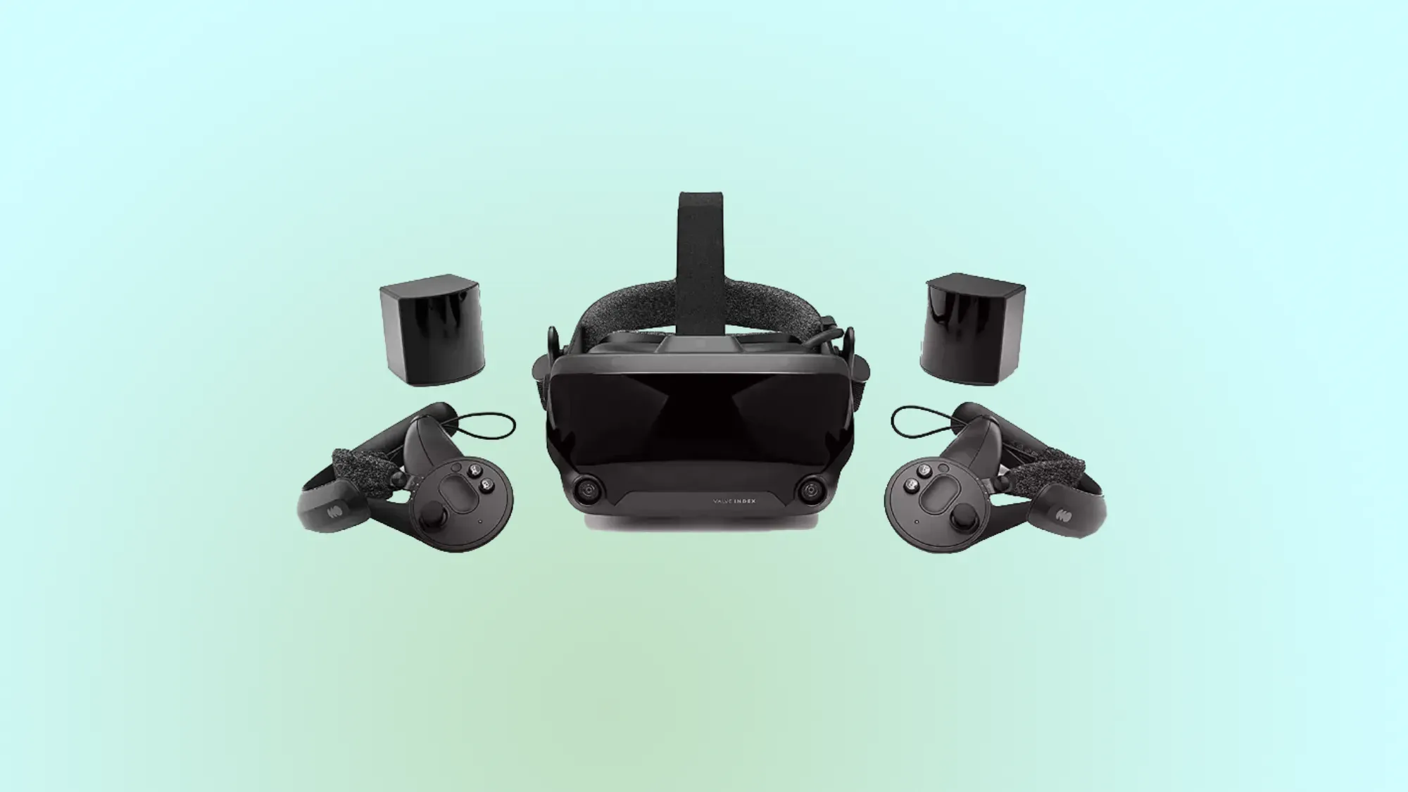 Valve Index on a gradient background