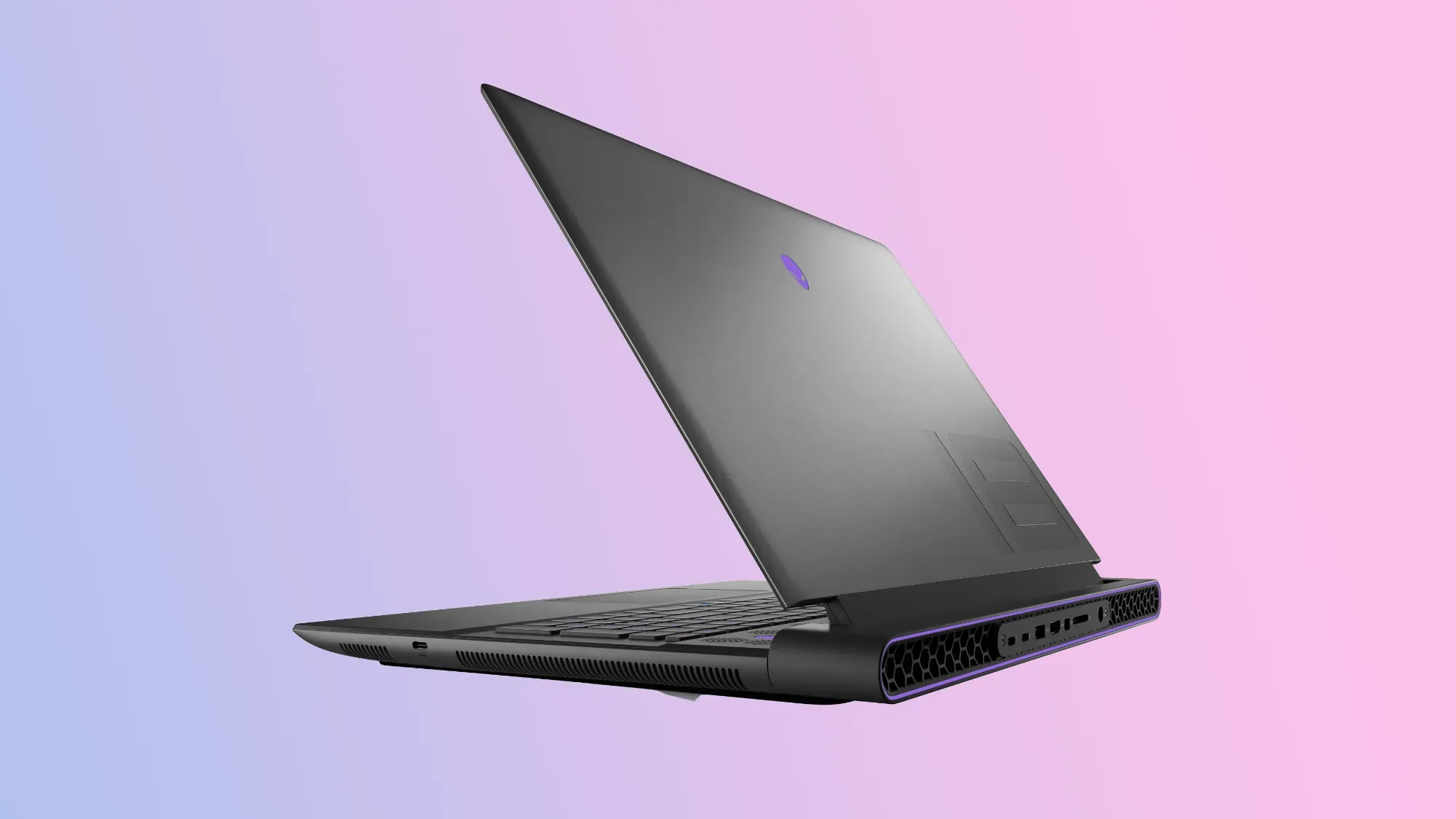 Alienware m18on a gradient background