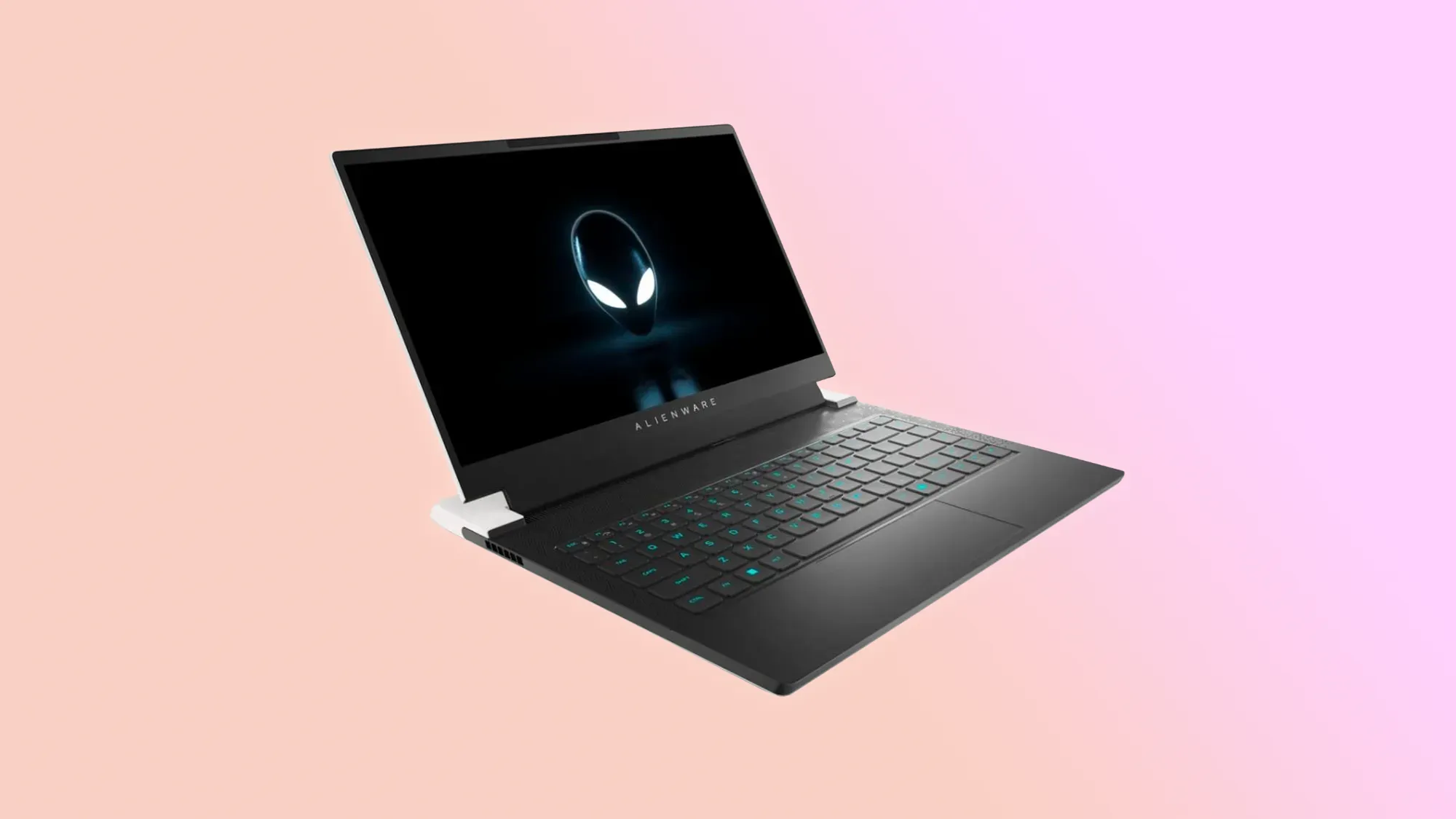 Alienware x14 on a gradient background