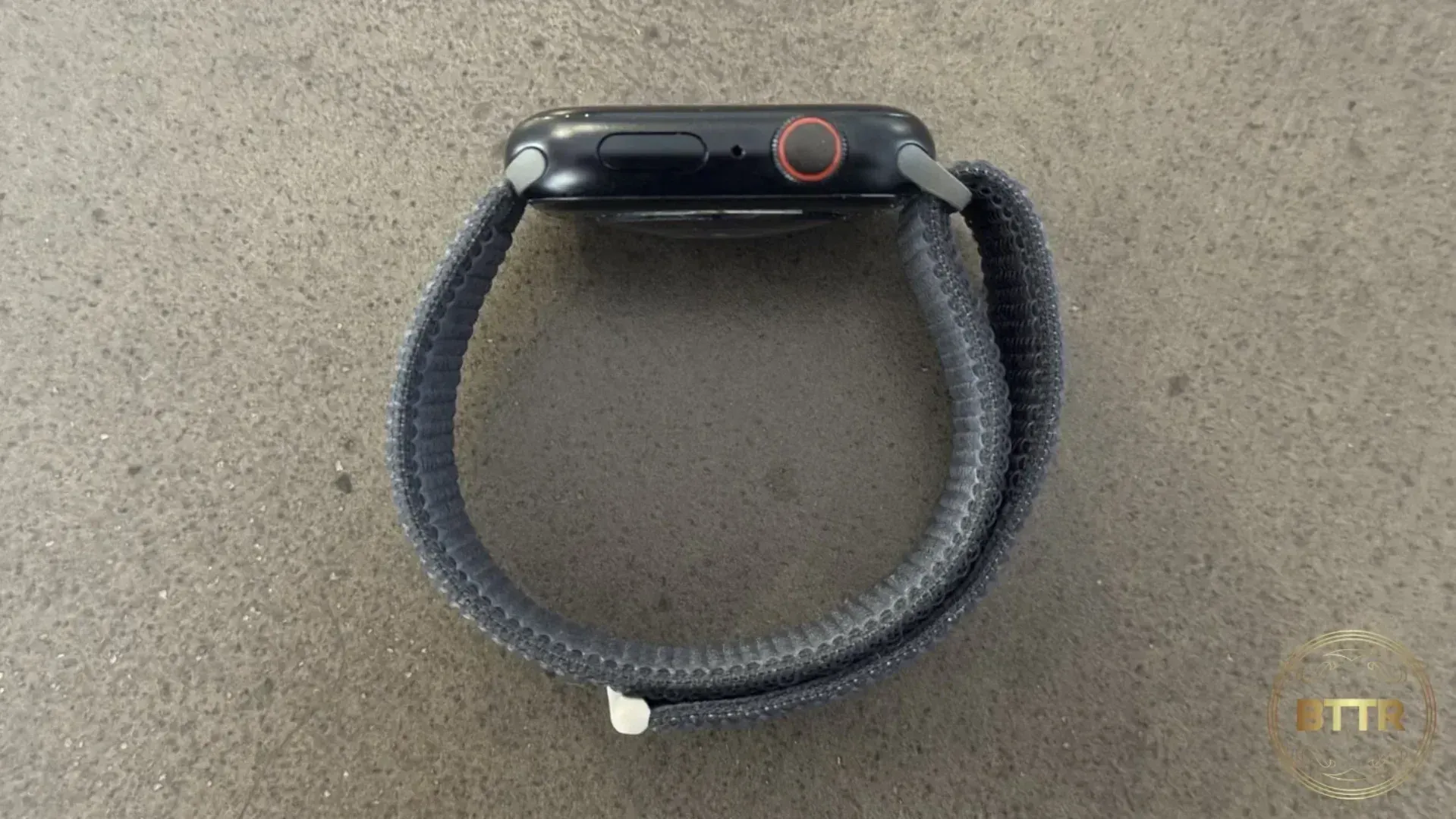 Looking at the side of the watch