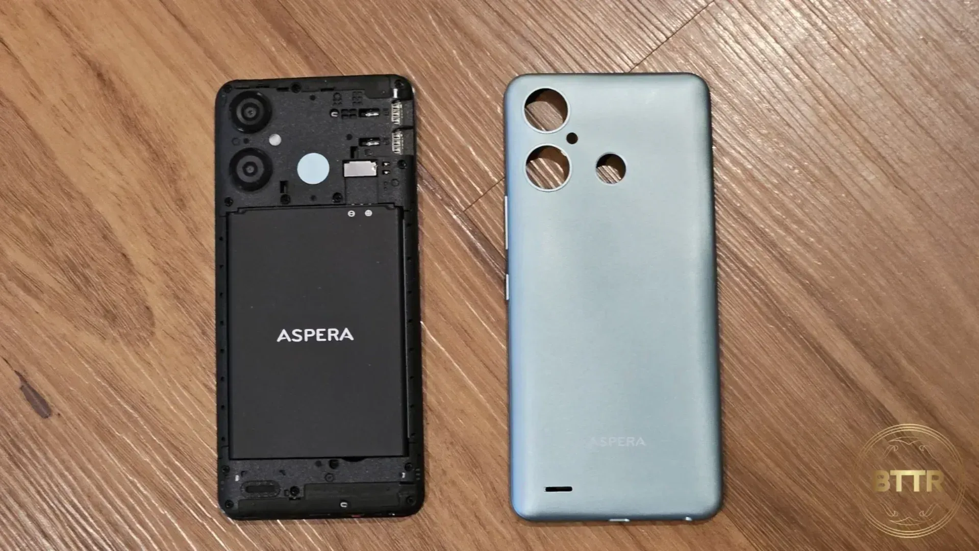 The back of the AS8 removed