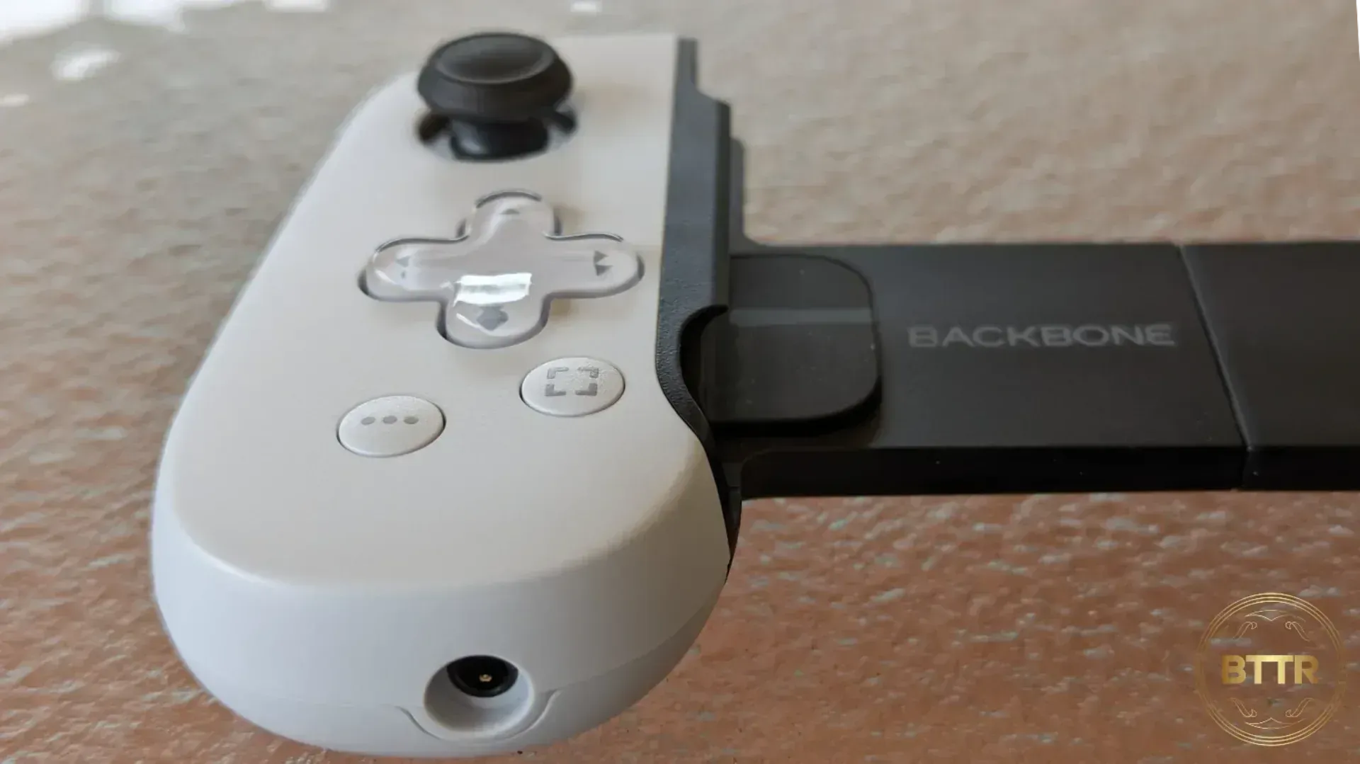 Backbone One Playstation edition left side without a phone
