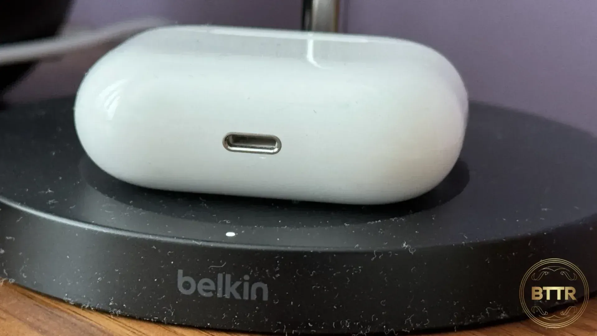 Charging AirPods Pro on the BoostCharge Pro 2-in-1