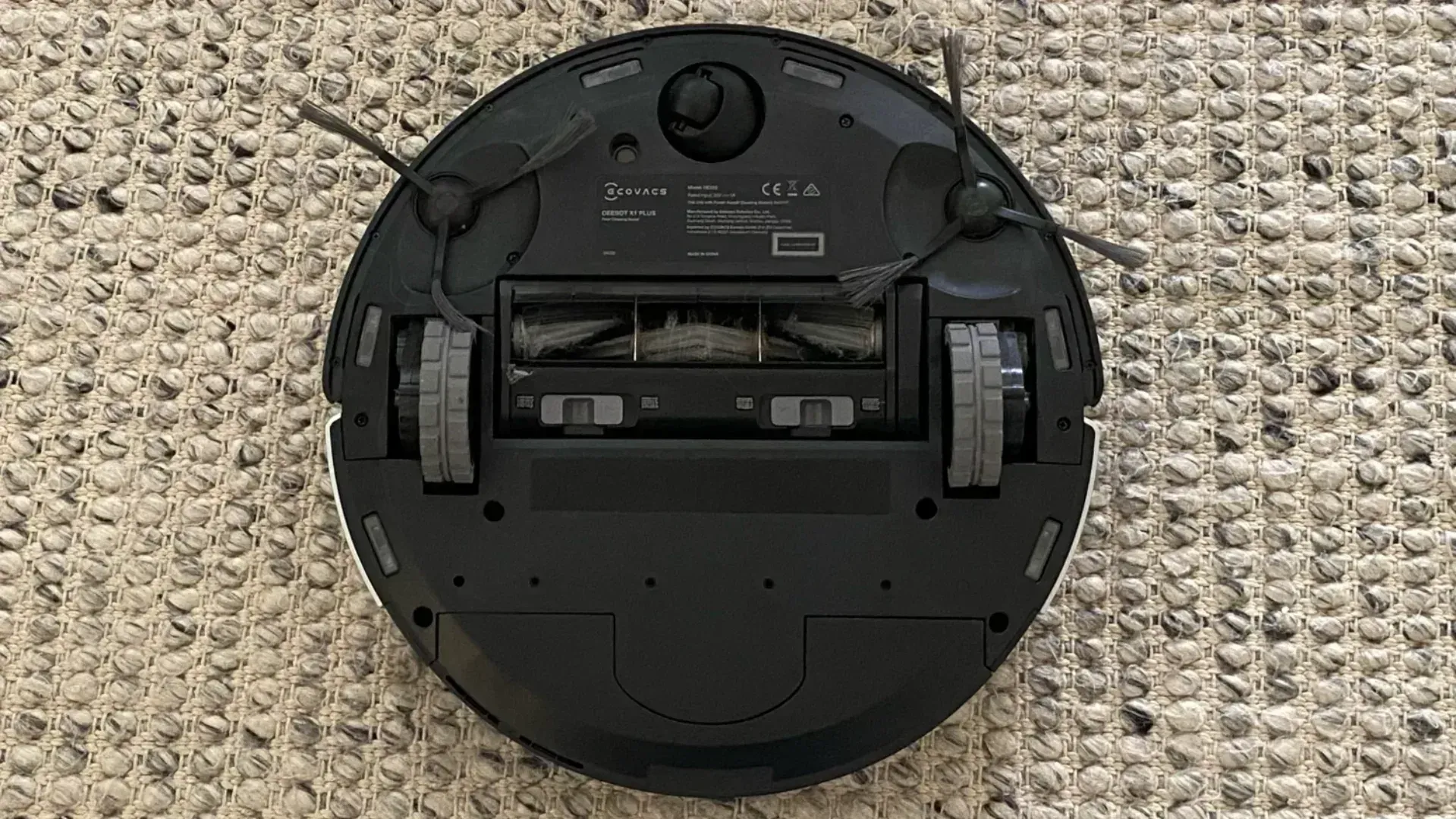 Ecovacs Deebot X1 Plus review The view from underneath the robot