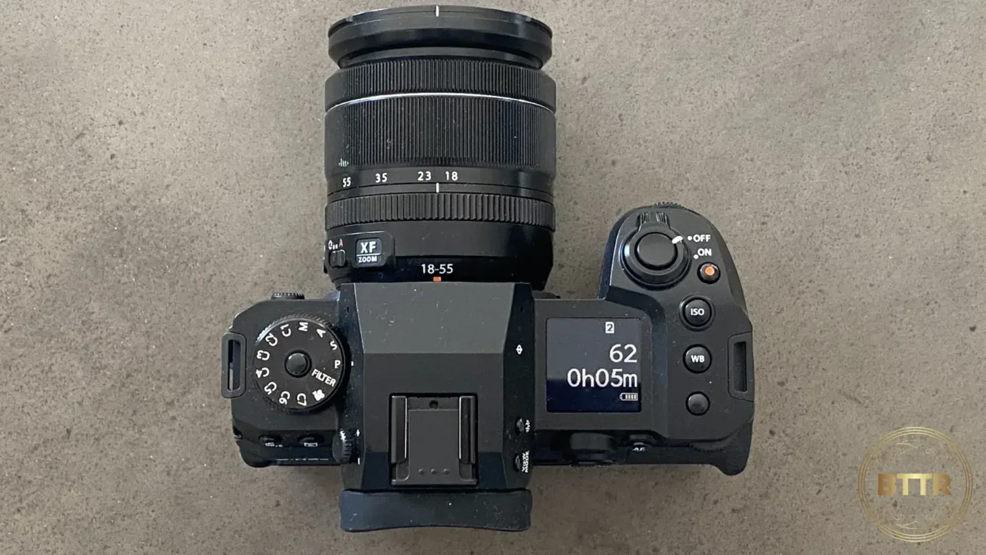 A top-down look at the X-H2S from Fujifilm