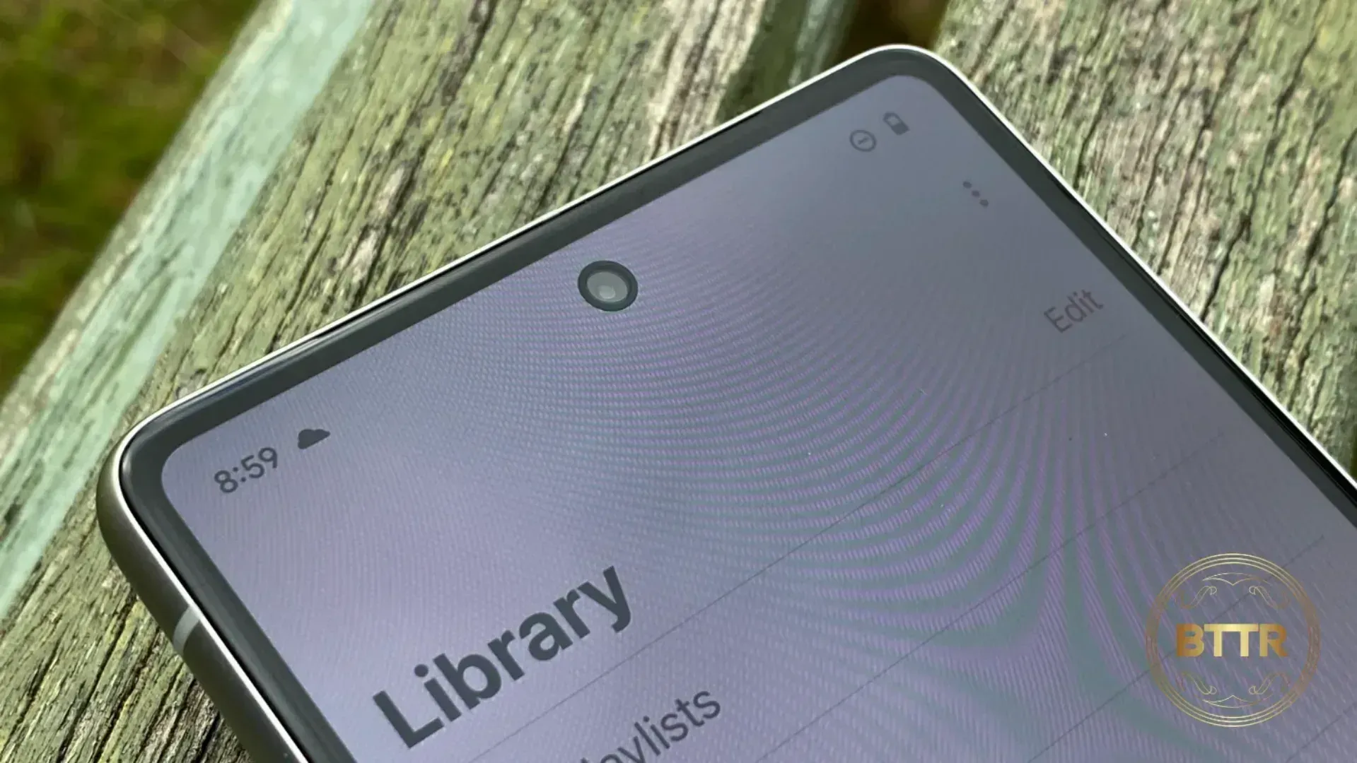 Close up of the Google Pixel 7 pinhole cameras