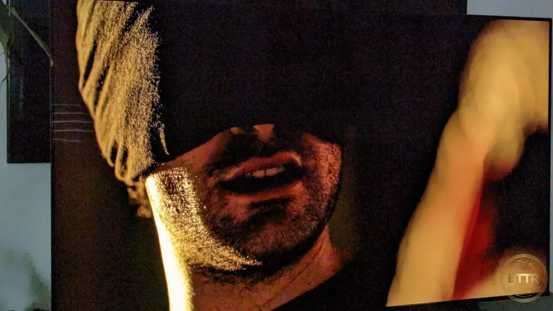 Highlighting the detail in Matt Murdock's mask while streaming DareDevil to review the CS OLED from LG