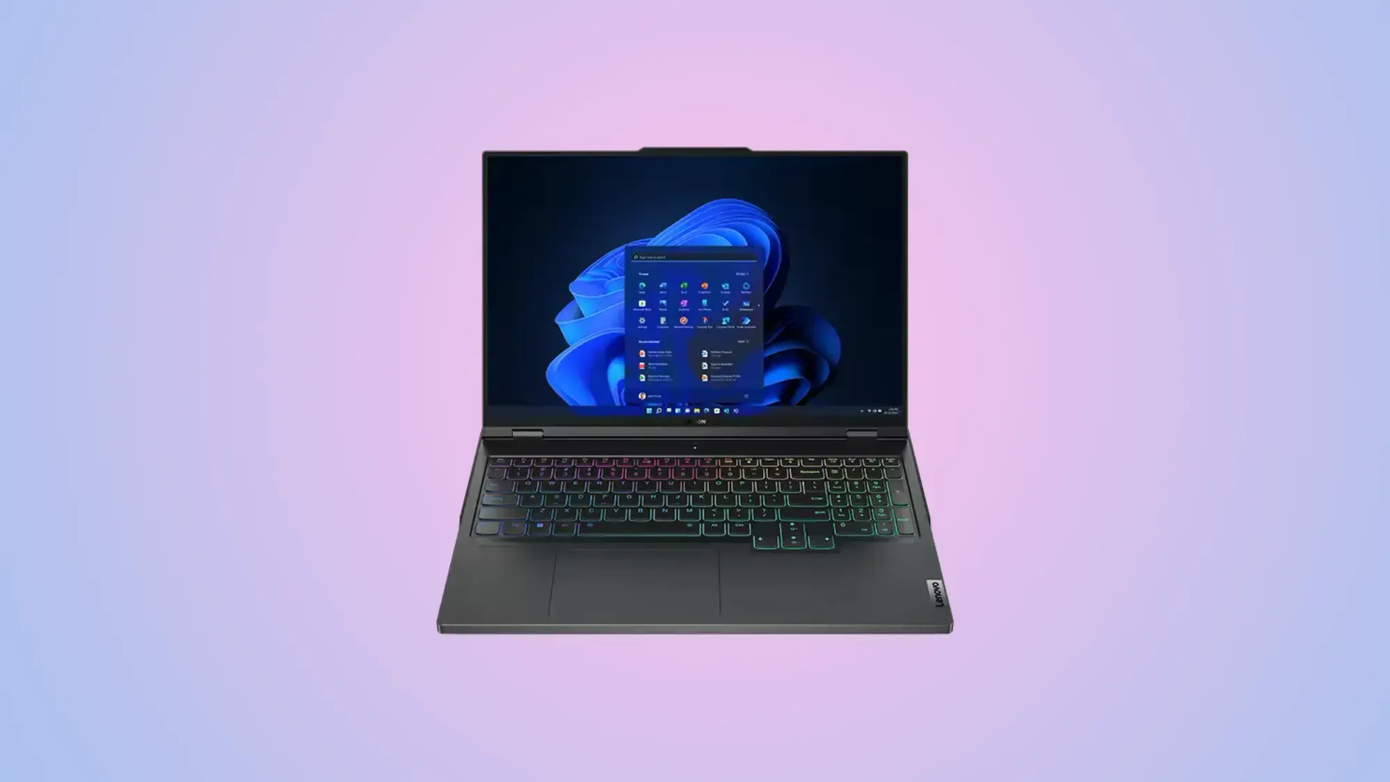 Lenovo Legion Pro 7i on a gradient background