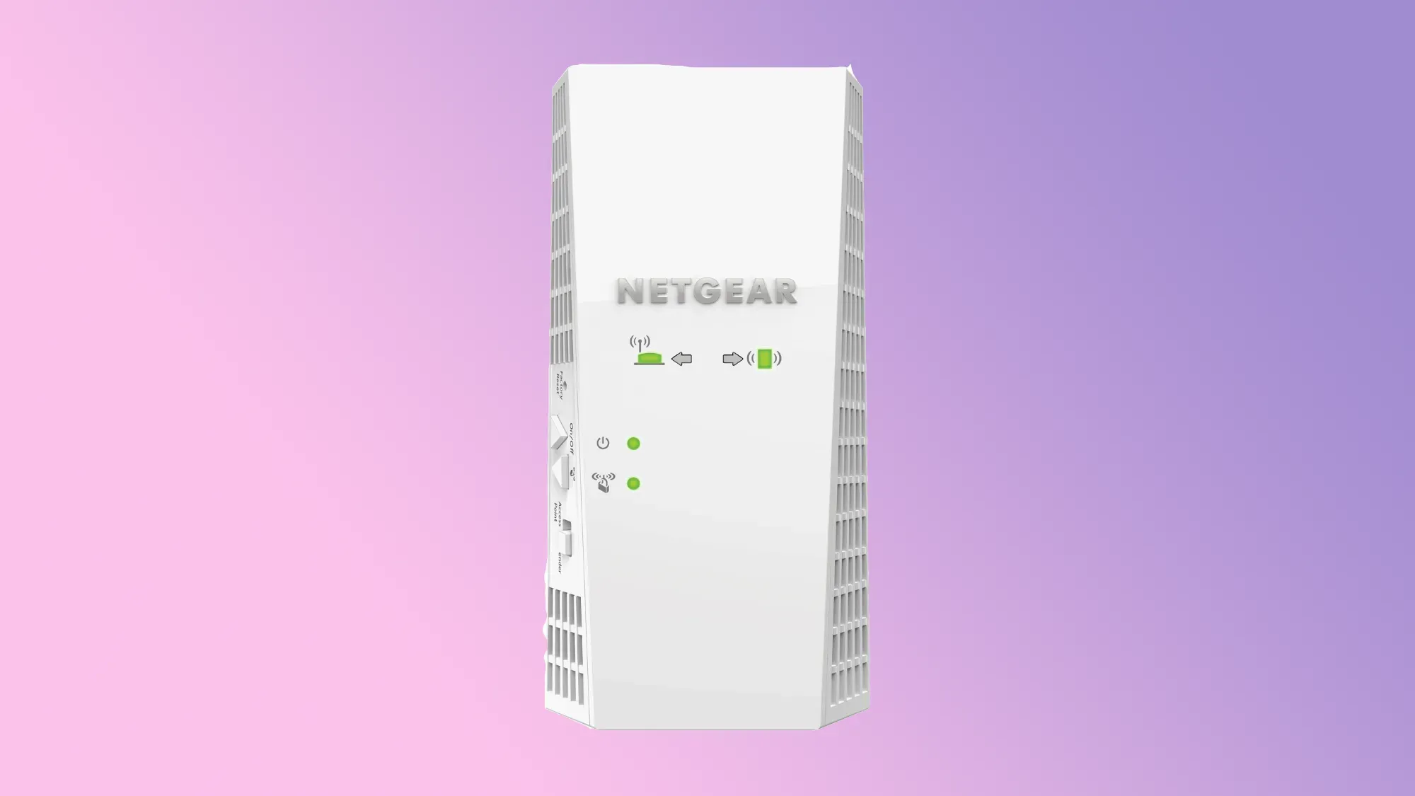 Netgear Nighthawk EX7300 on a gradient background