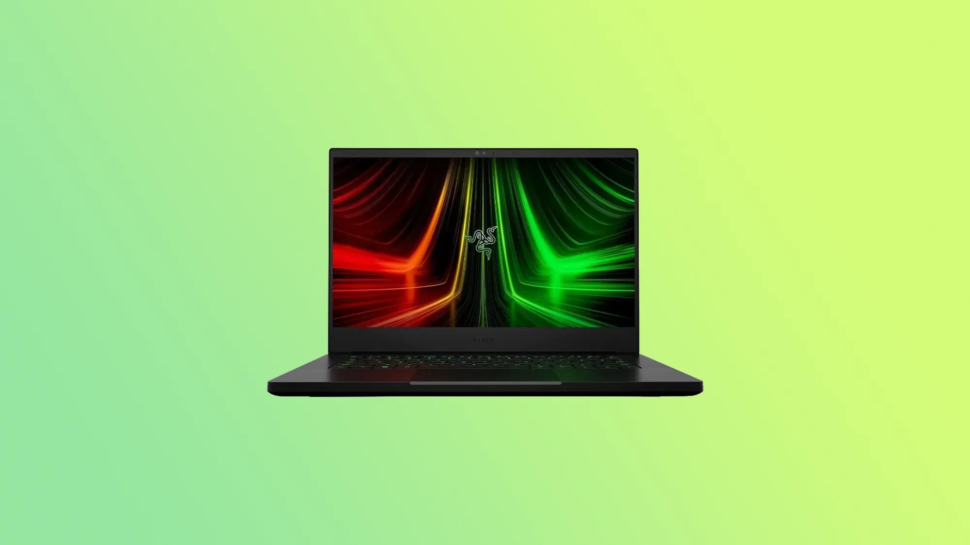 Razer Blade 14 on a gradient background