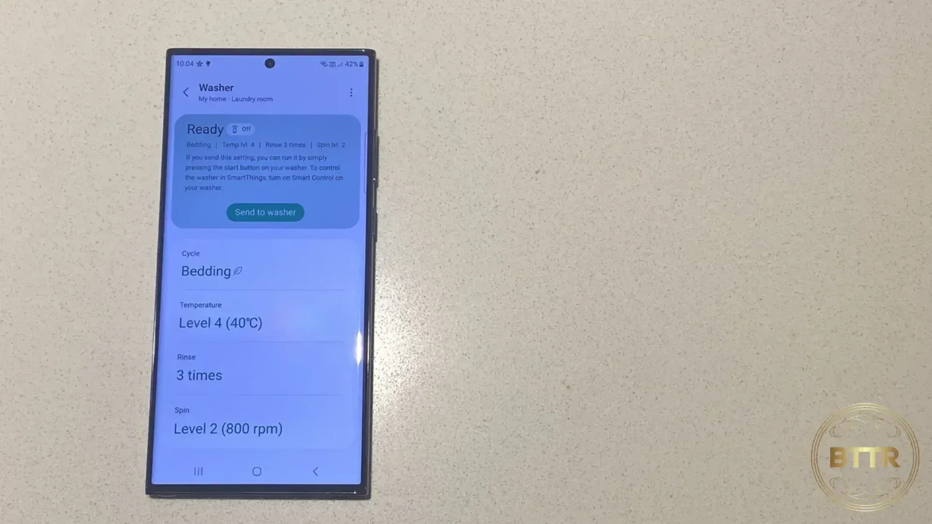 Screenshot of an alert from SmartThings