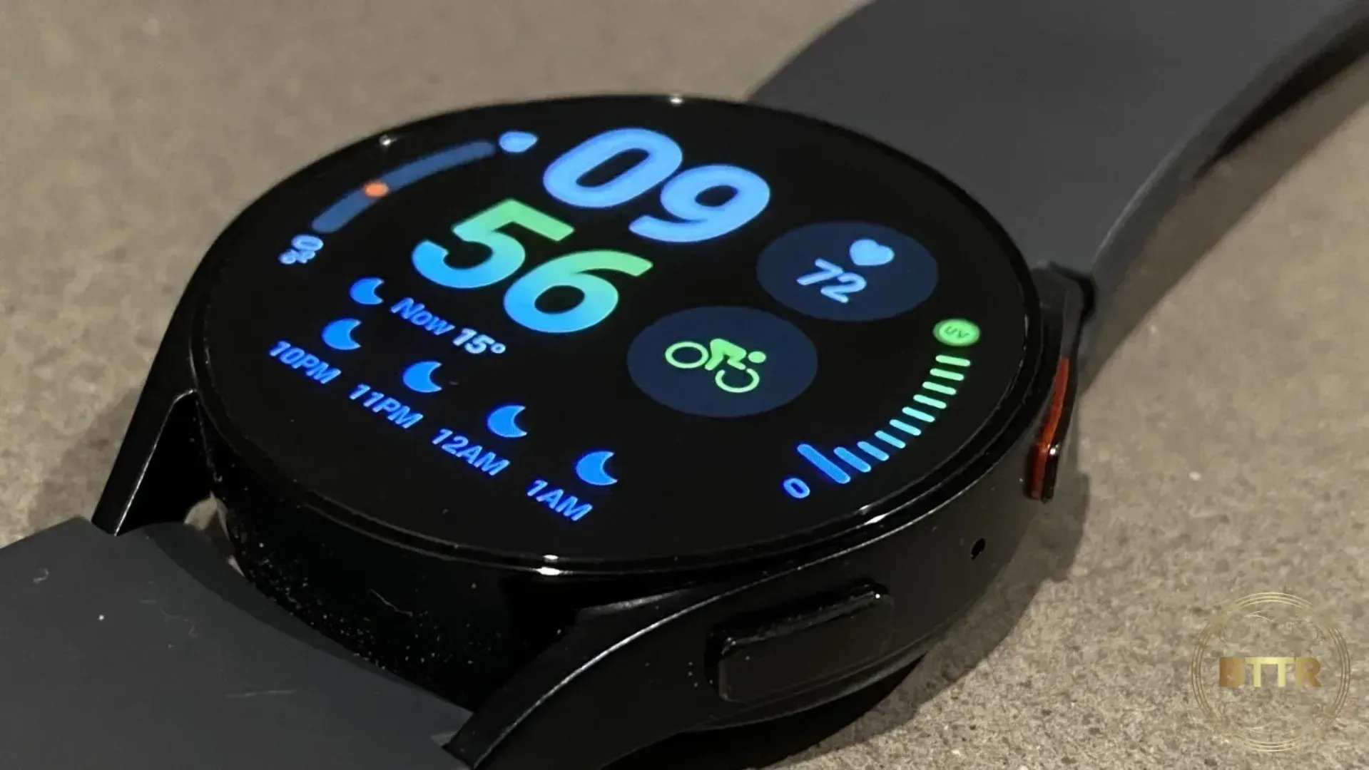 Close of up the Samsung Galaxy Watch 6