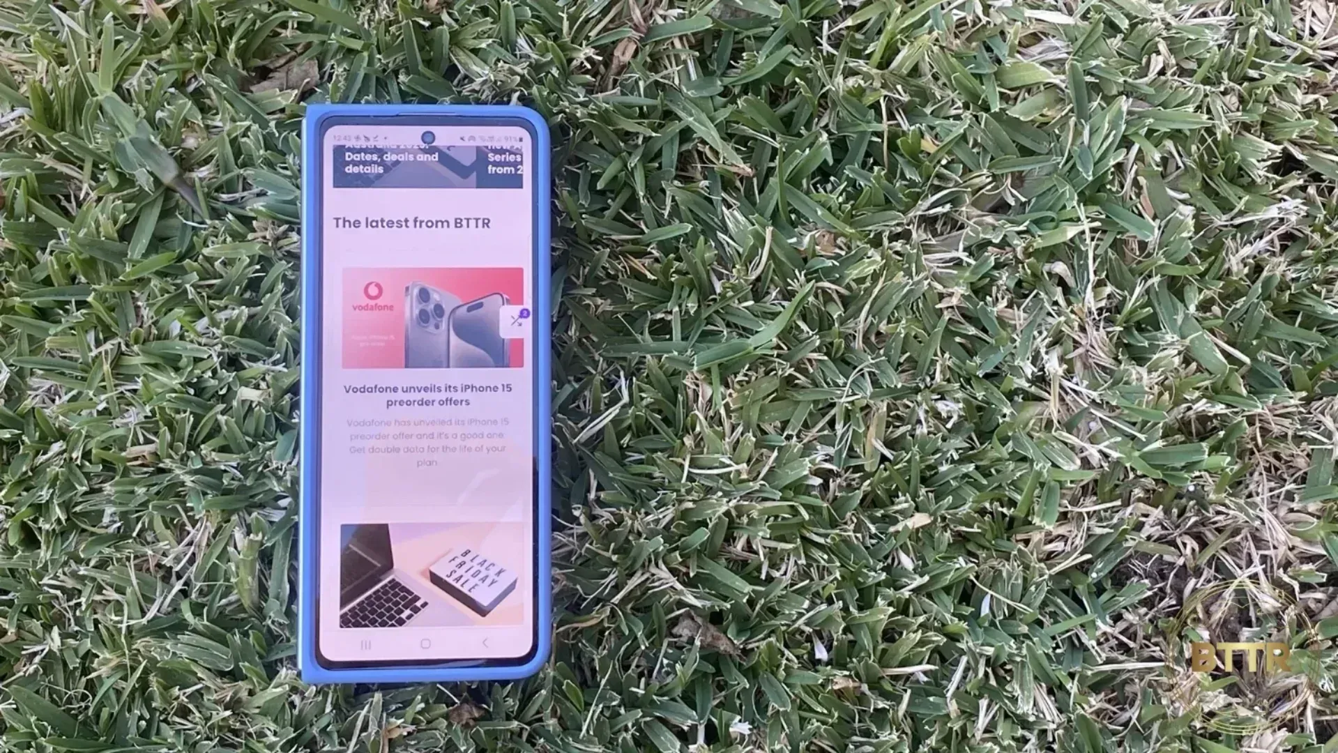 The front of the Galaxy Z Fold 5