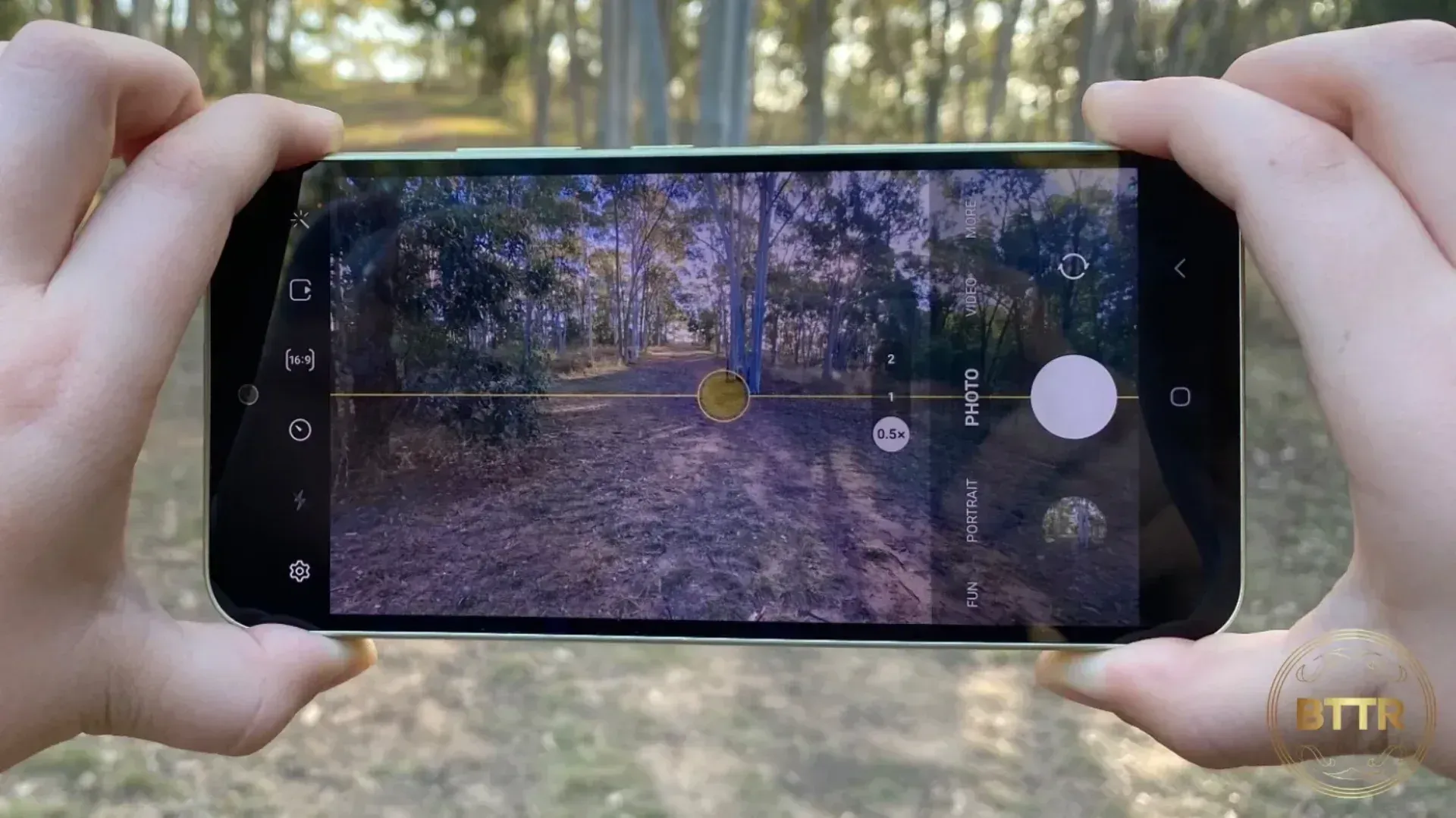 The A54 in camera mode