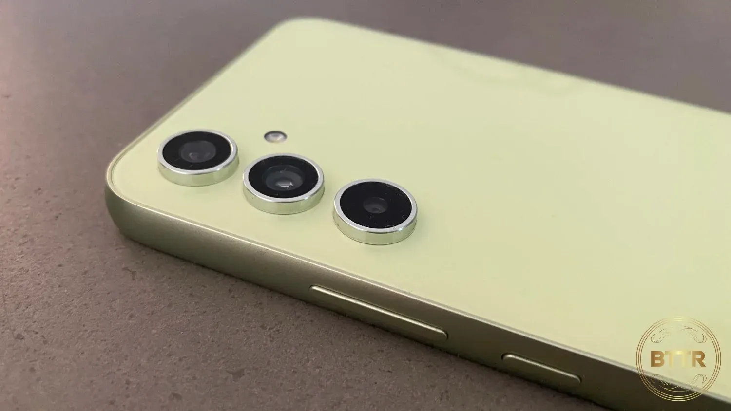 The A54's triple camera array