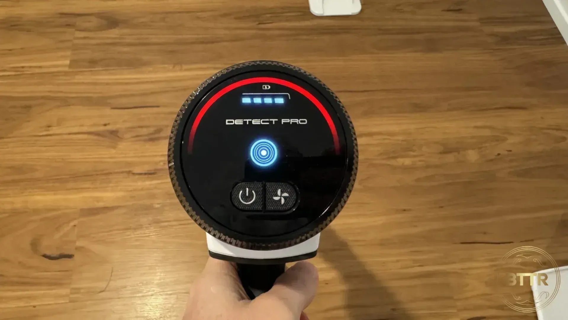 The red led of the means the floor is quite dirty