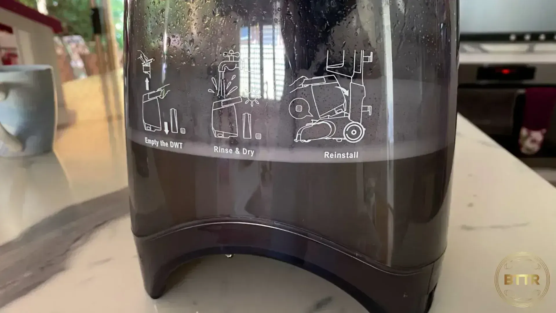 Be prepared that the dirty water tank is pretty gross