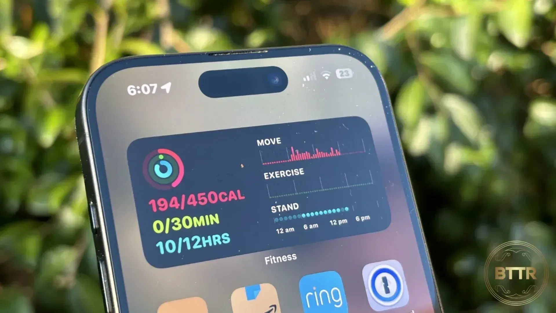 The dynamic island on the iPhone 15 Pro