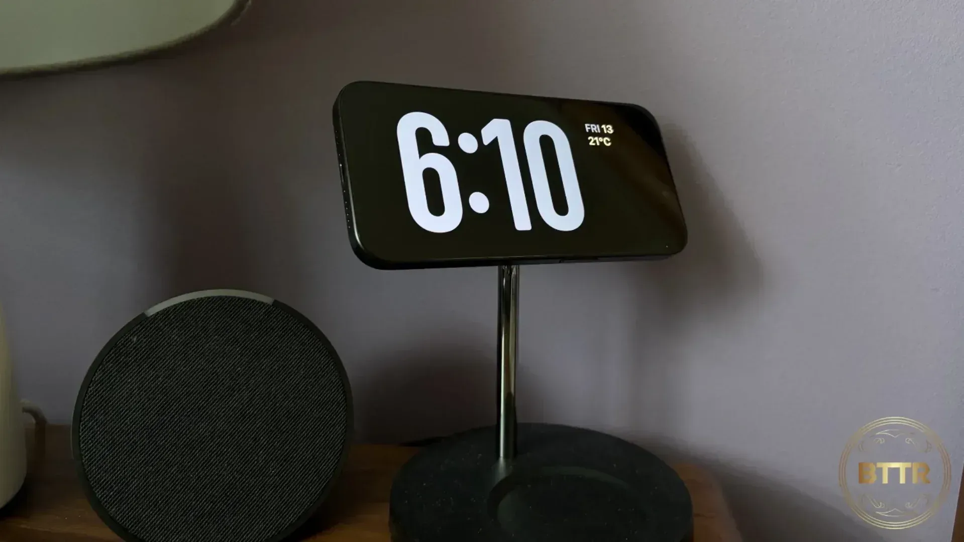 The iPhone 15 Pro in standby mode