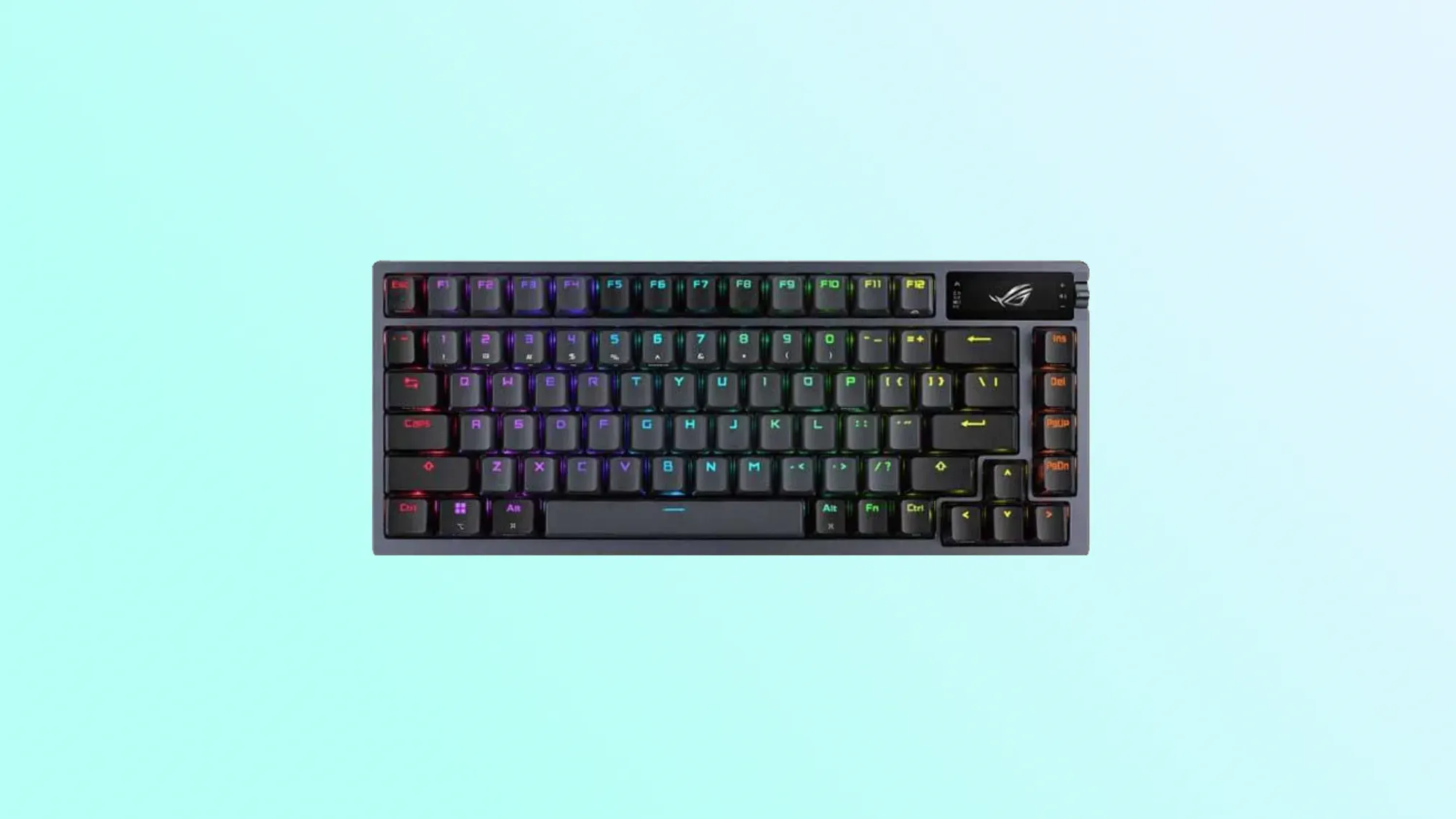 Asus ROG Azoth on a gradient background