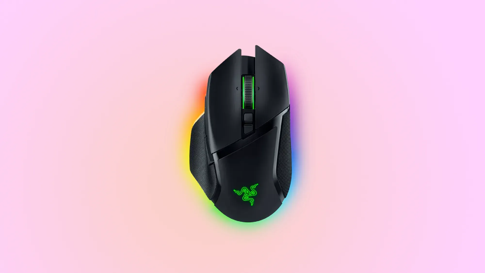 Razer Basilisk V3 Pro on a gradient background