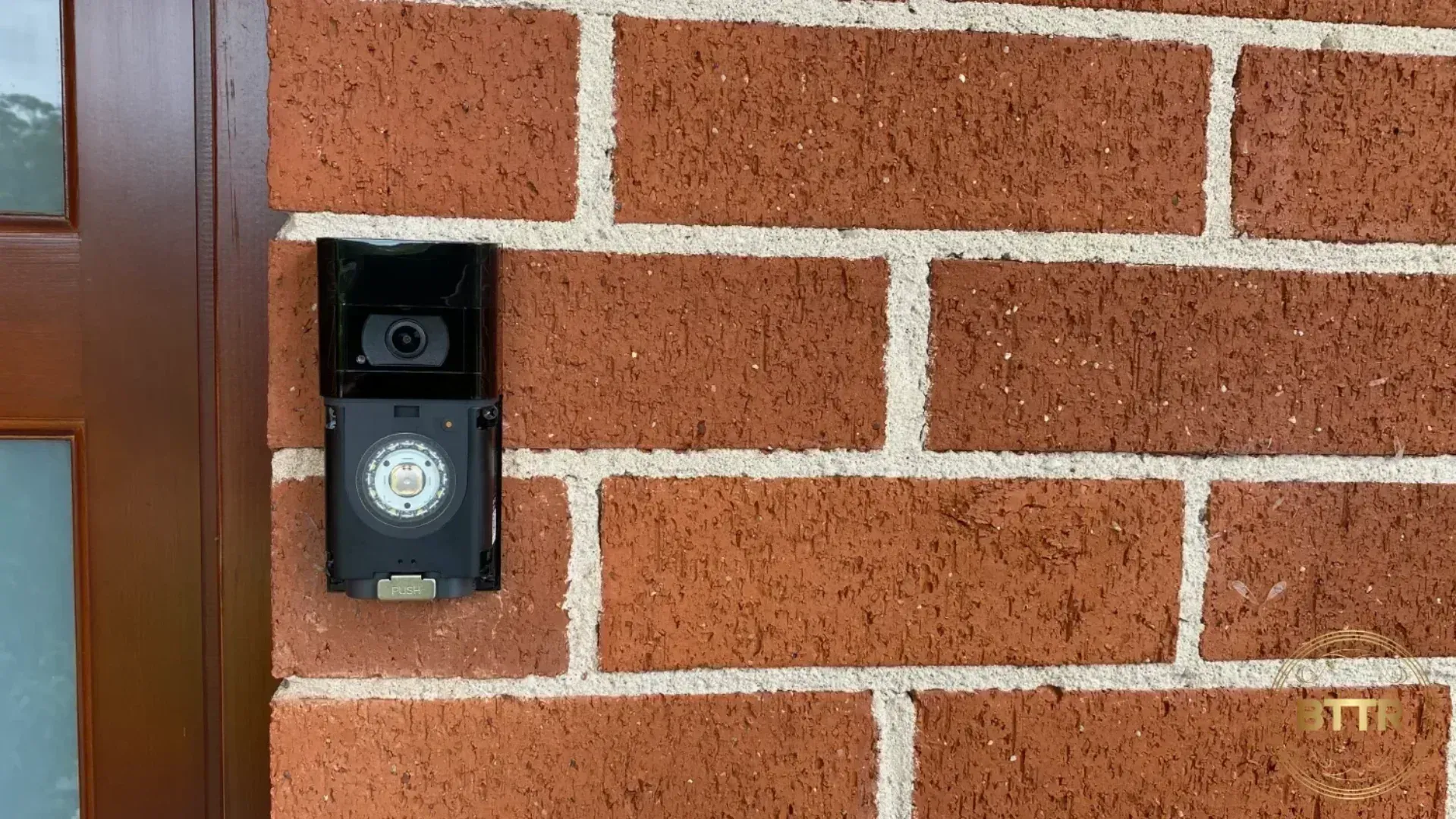 Ring Video Doorbell 4 installation, with no cover