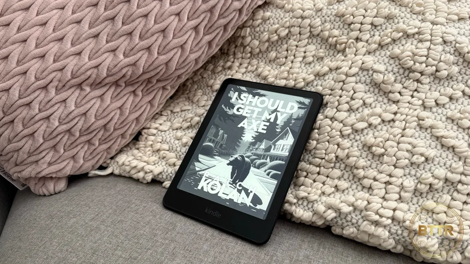 The Paperwhite on a pillow