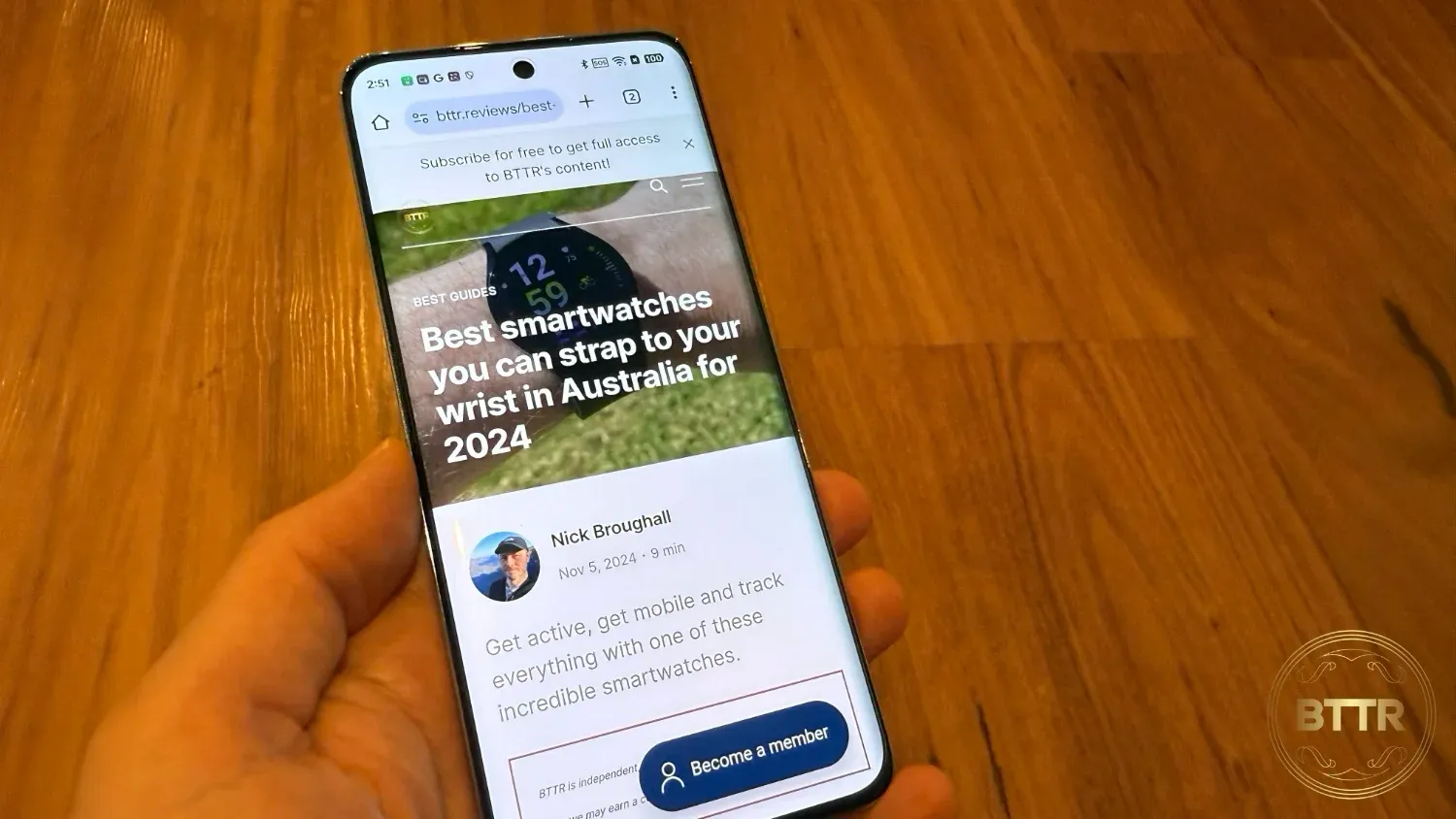 BTTR looks good on the Reno12's screen