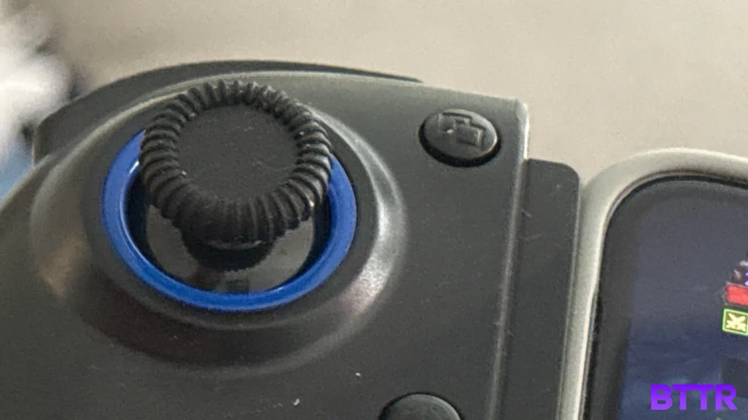 Close up of the GTEK Wireless Gaming controller Pro's analogue stick