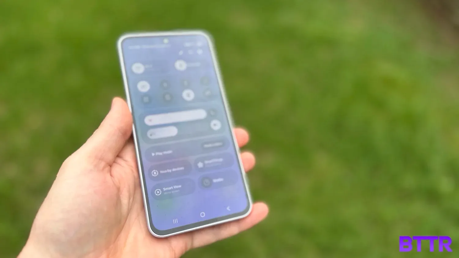The Galaxy A36's screen does a good job in full sun