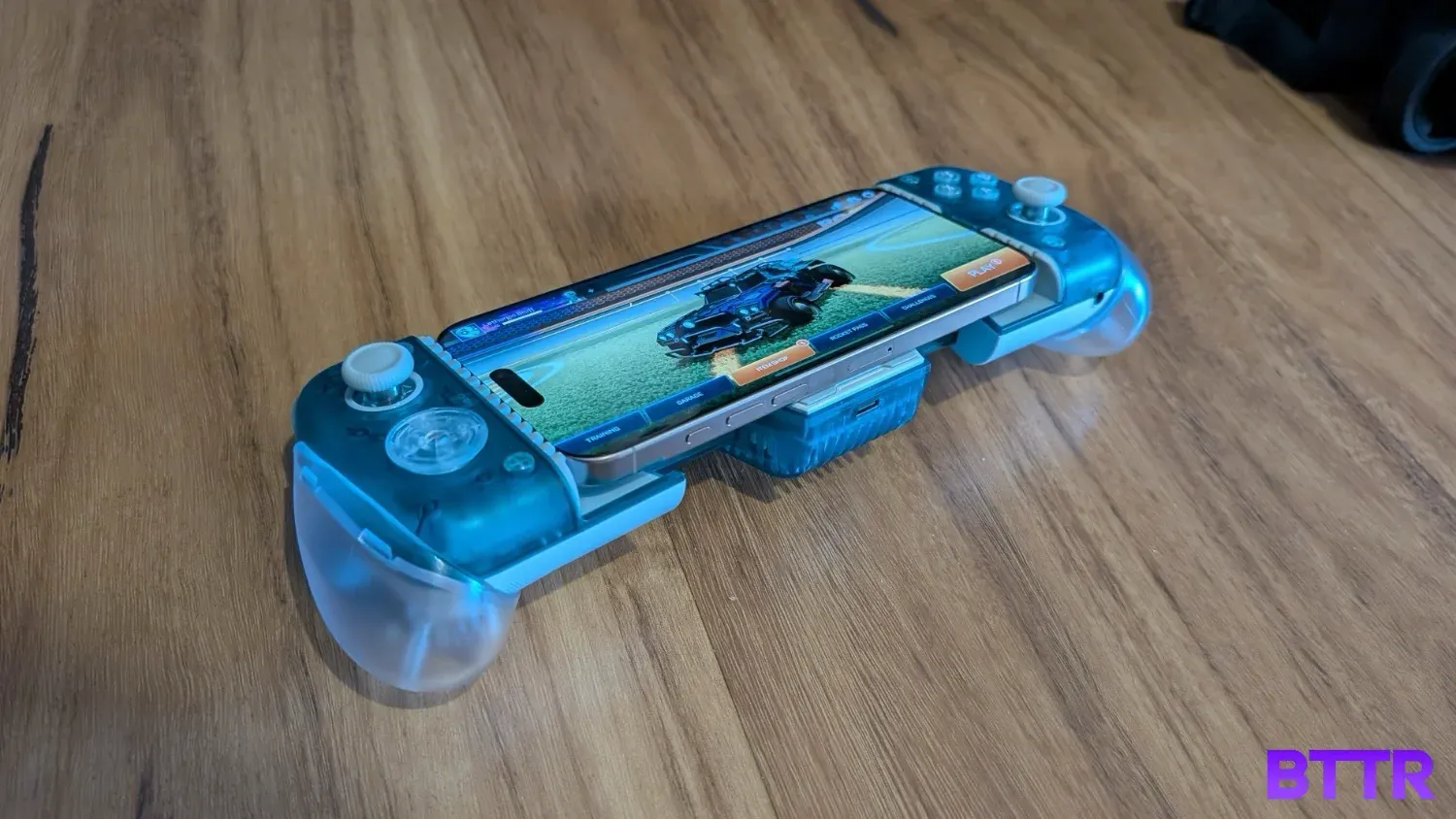 The iPhone 16 Pro Max in the GameSir X3 Pro 