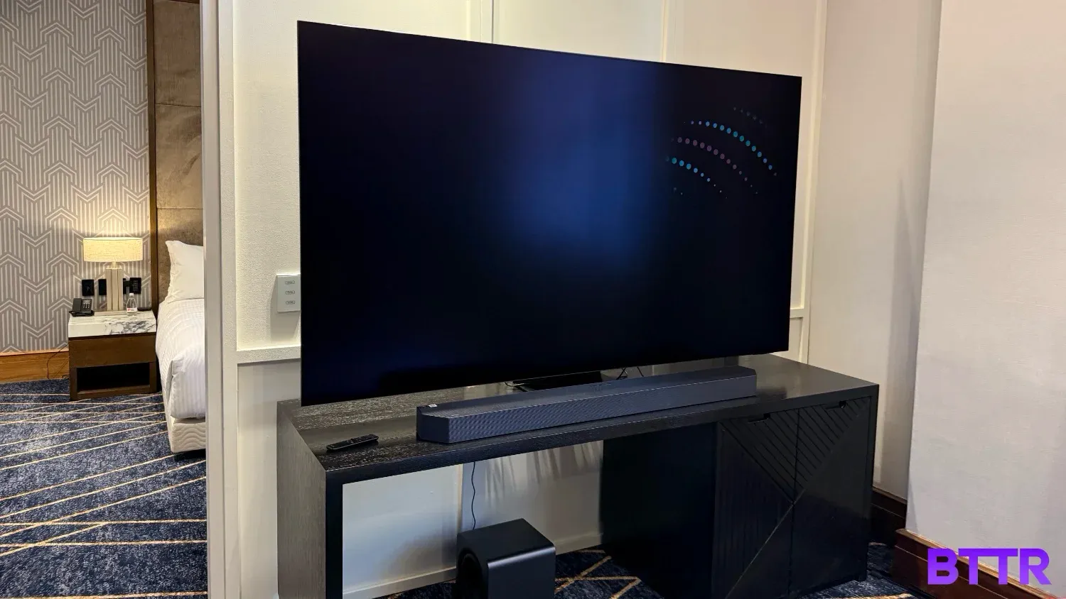 The TV does a great job with glare