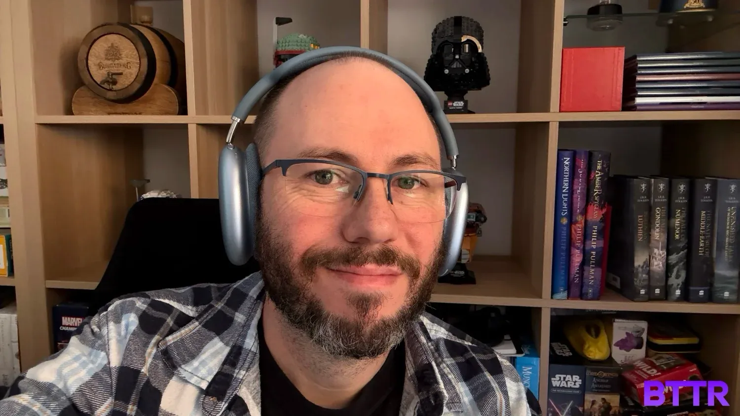 Selfie while wearing the AirPods Max