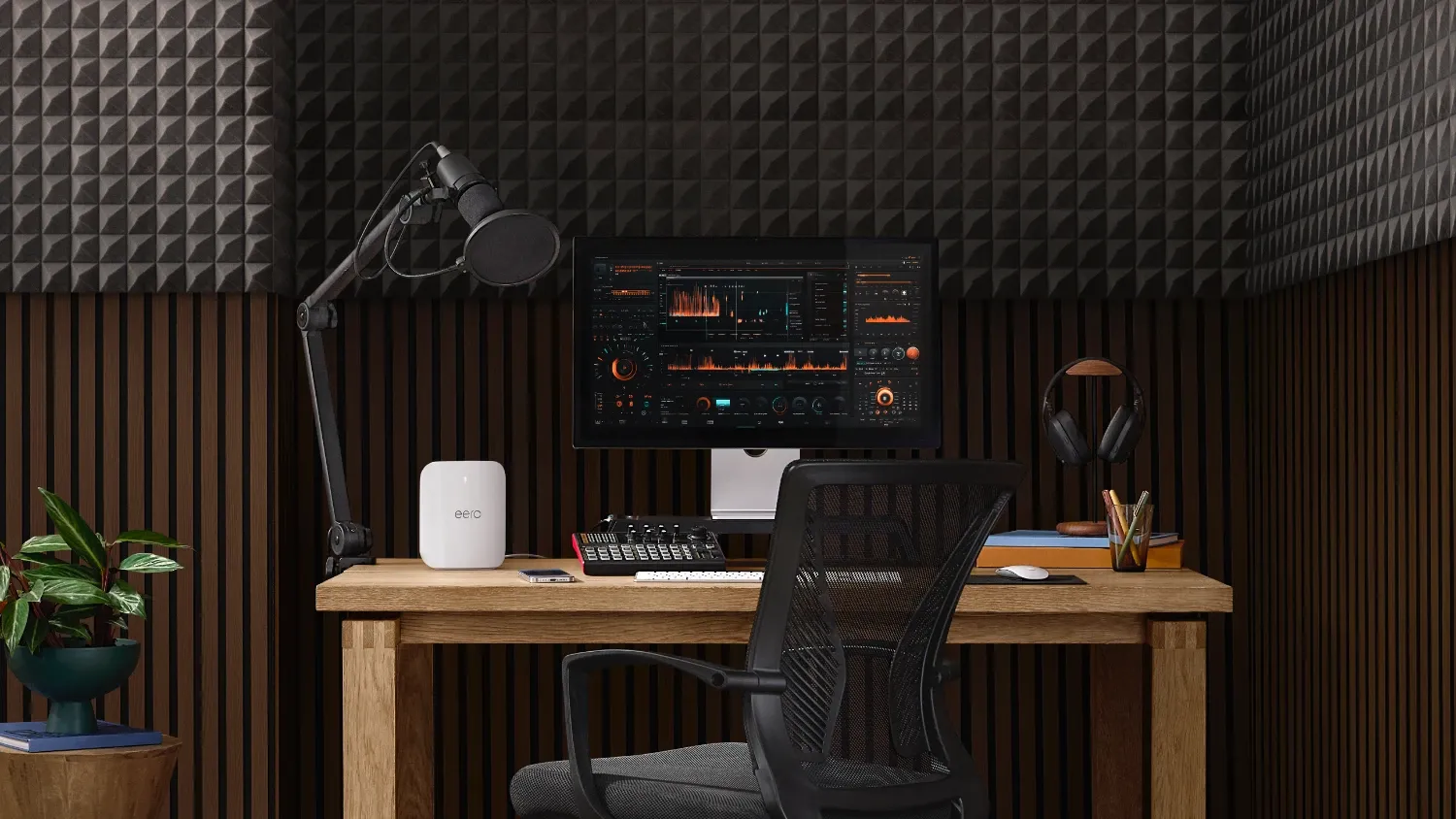 The eero 7 Pro in an office