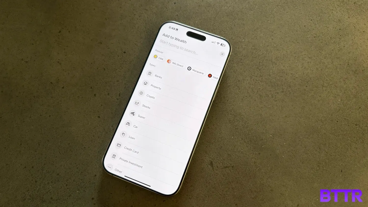 Connecting your bank in the app is simple