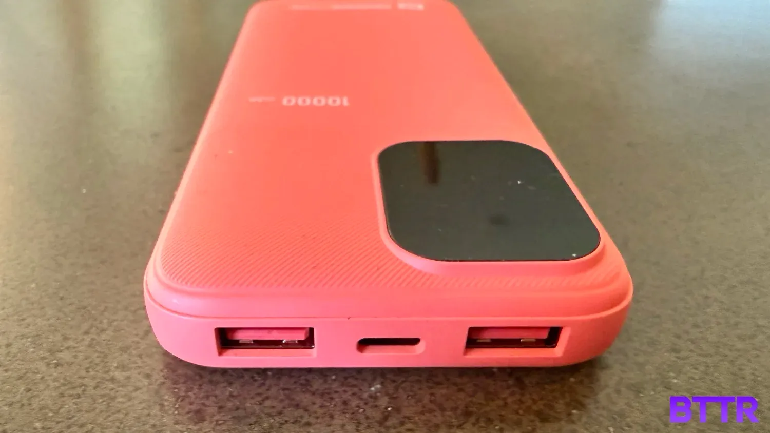 Looking at the charging ports at the top of the chargers