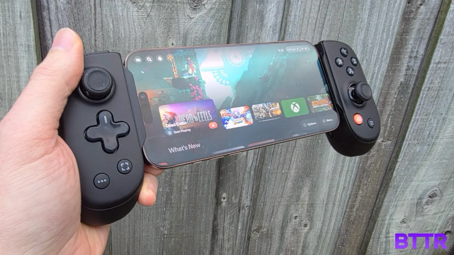 The Backbone Pro holding an iPhone 16 Pro Max