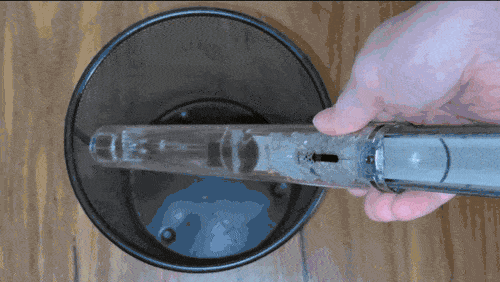 Emptying the Pencilvac