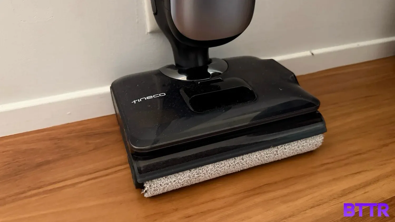 The Tineco Floor One S9 Artist Pro head unit, with the water tank on top