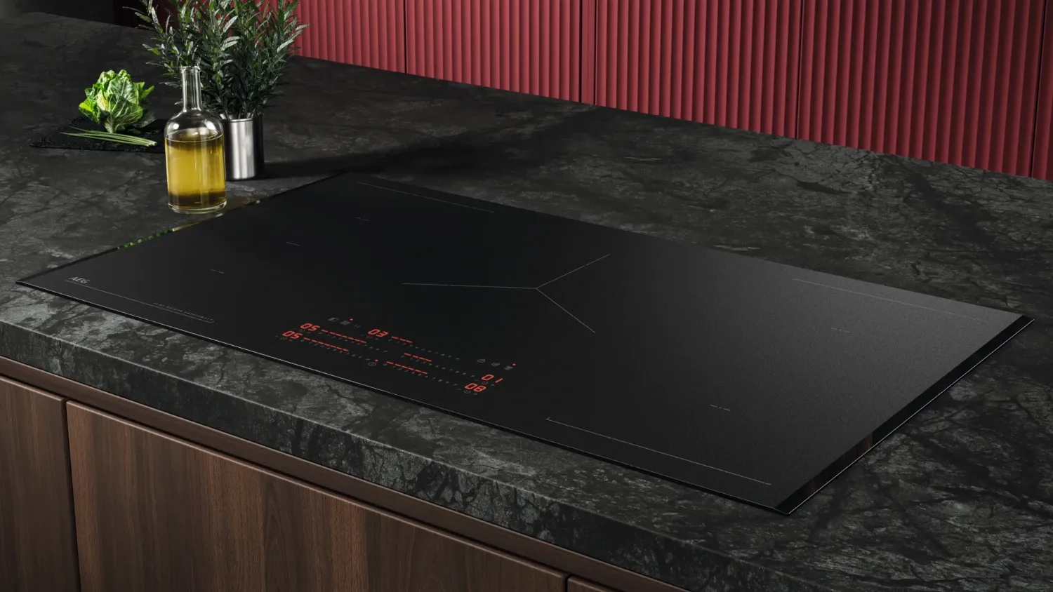 AEG's new Sapphirmatt cooktop