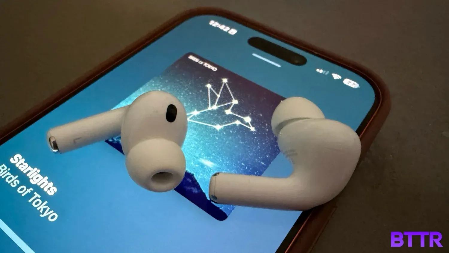 The AirPods Pro 3 on an iPhone screen